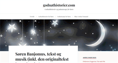 Desktop Screenshot of godnathistorier.com