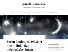 Tablet Screenshot of godnathistorier.com